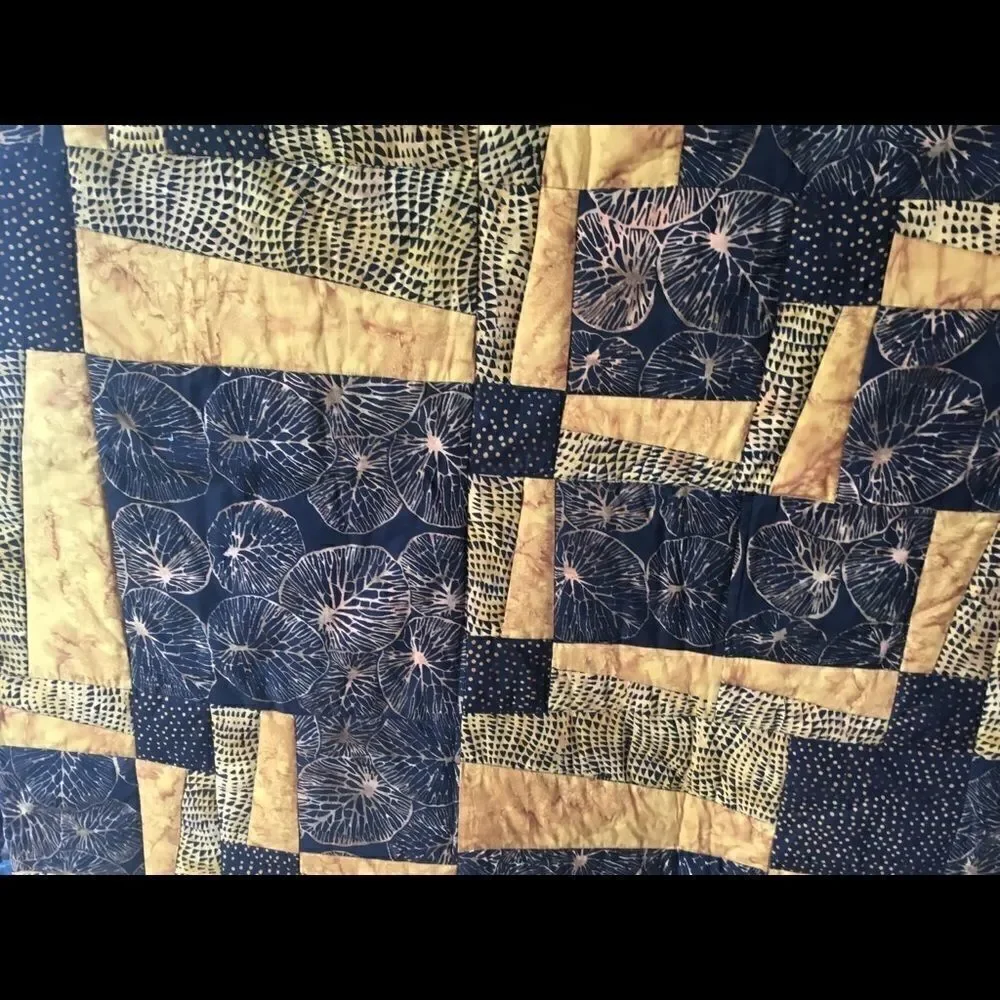 Handmade Lap Quilt. 52” X 52”